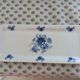 Presentation tray in blue and white Baudour porcelain
