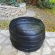 Leather pouf De Sede 1970