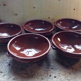 5 plates hollow or glazed earthenware dishes
