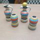 Vinegar and oil set, salt shaker and pepper shaker.