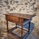 Rustic French oak table with drawer, late 18th – early 19th century, Auvergne