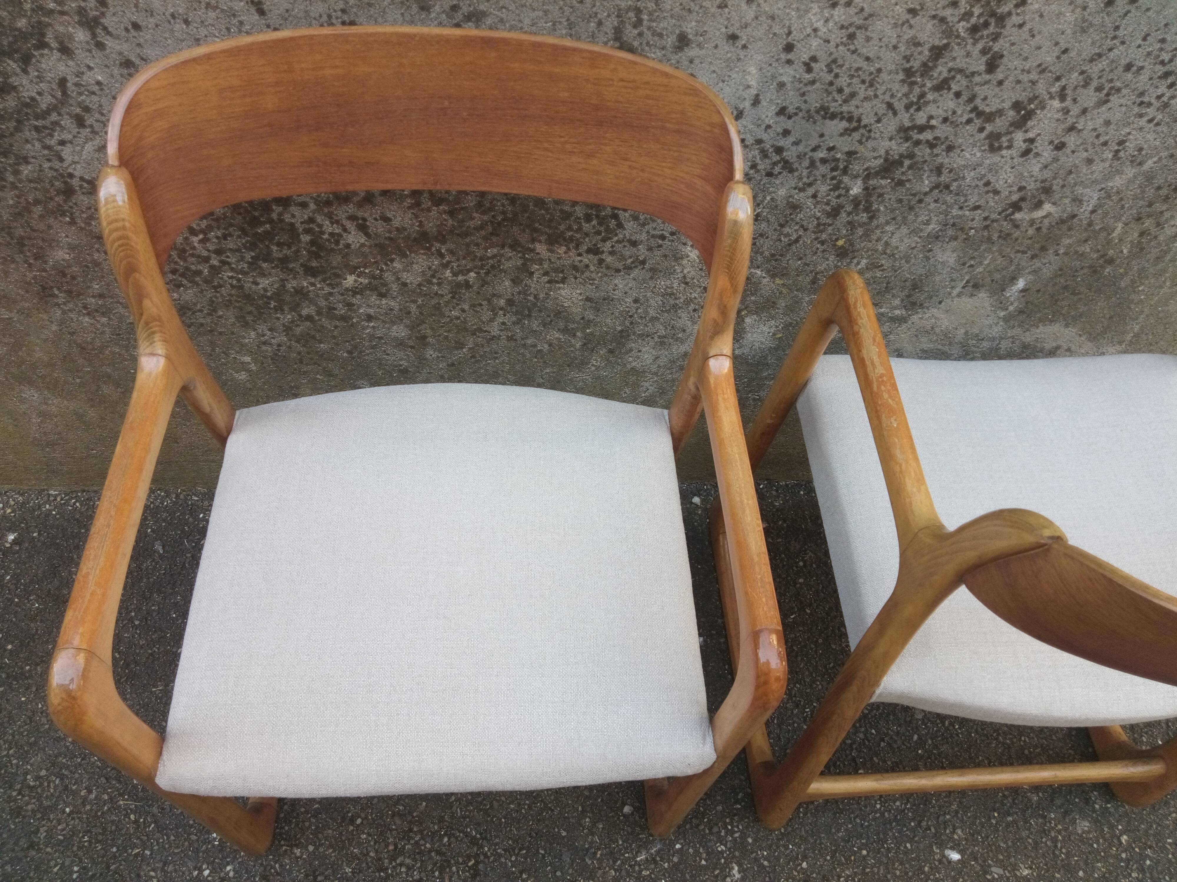 Pair of Baumann armchairs 1960
