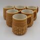 Série 6 mugs céramique BP vintage
