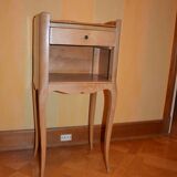 Louis VX style bedside table in light wood