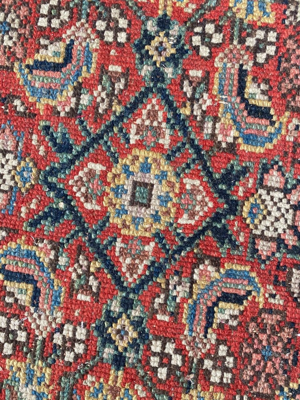 Large old Kurdish Persian carpet Malayer in length 200x490 cm