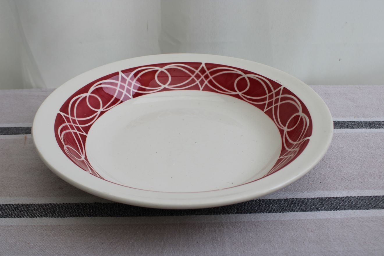 Old dish Sarreguemines