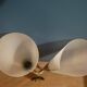Wall lamp lampshade art deco type brass support old tulip dp 0322105