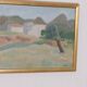 Original Swedish Oil on Panel – “Mountain Village” by Anna Küntzel