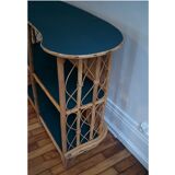 Bar en rotin vintage