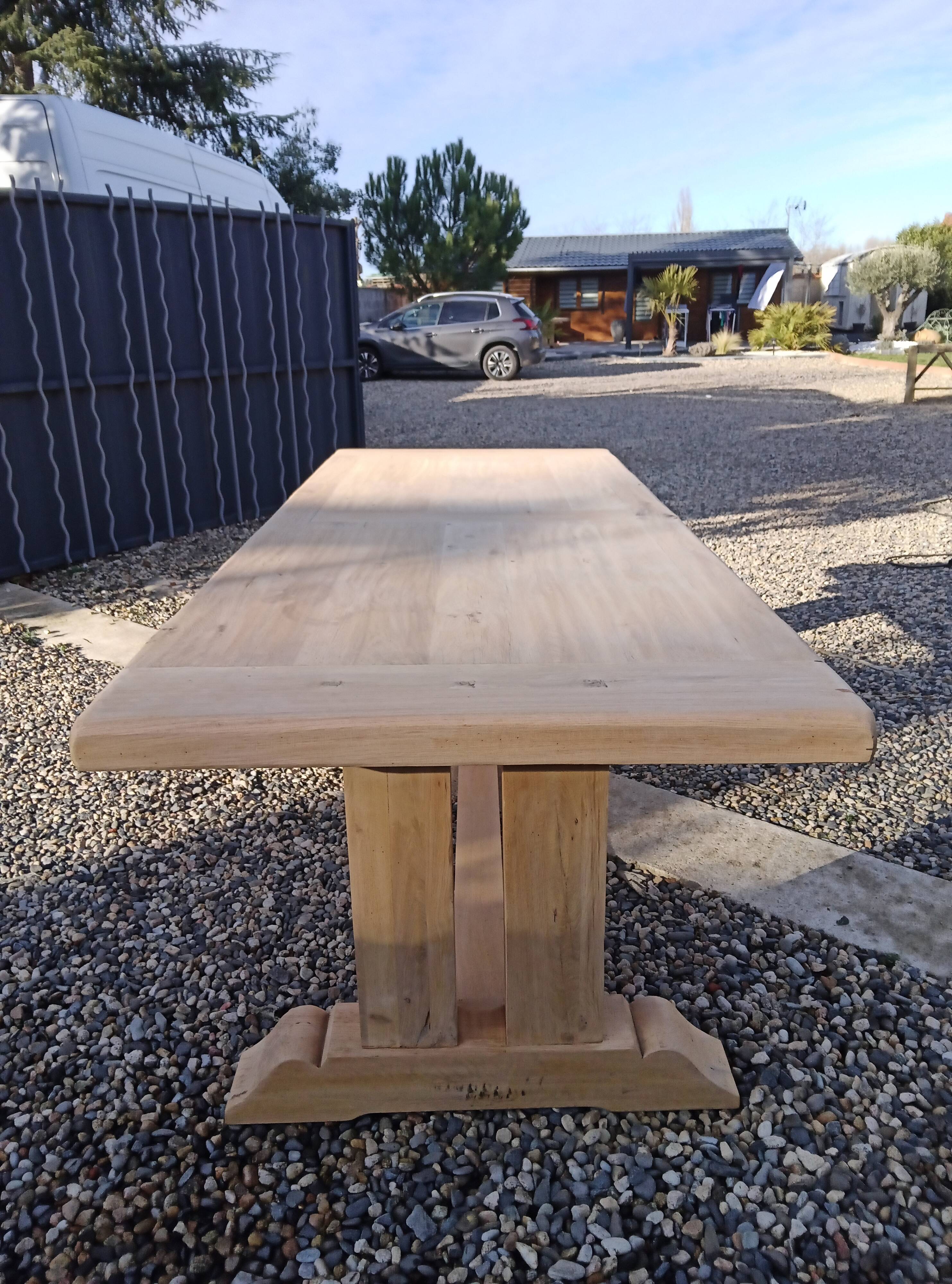 Monastery table made of solid oak.