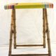 Old folding seat or foot rest picnic campsite