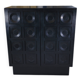 Black De Coene Brutalist Furniture 1970s