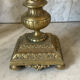 Pair of gilded bronze candlesticks in the Napoleon III style.