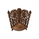 Antique French Walnut Corner Wall Console, late 1800s