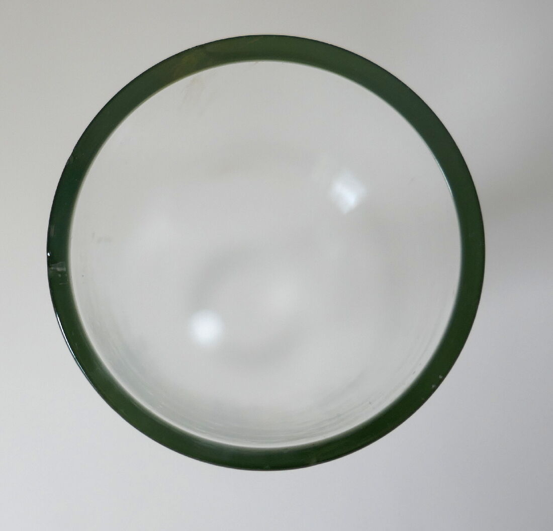 Fireplace glass for kerosene lamp in bohemian crystal