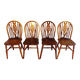 Suite 4 chaises windsor vintage