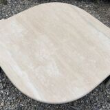 Design coffee table in 70s travertine