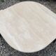 Table basse design en travertin années 70