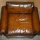 Sigurd Ressell for Vatne Mobler Leather Sofa Hardwood Art Deco