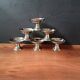 Antique stainless steel ice cream cups, vintage stainless steel dessert cups