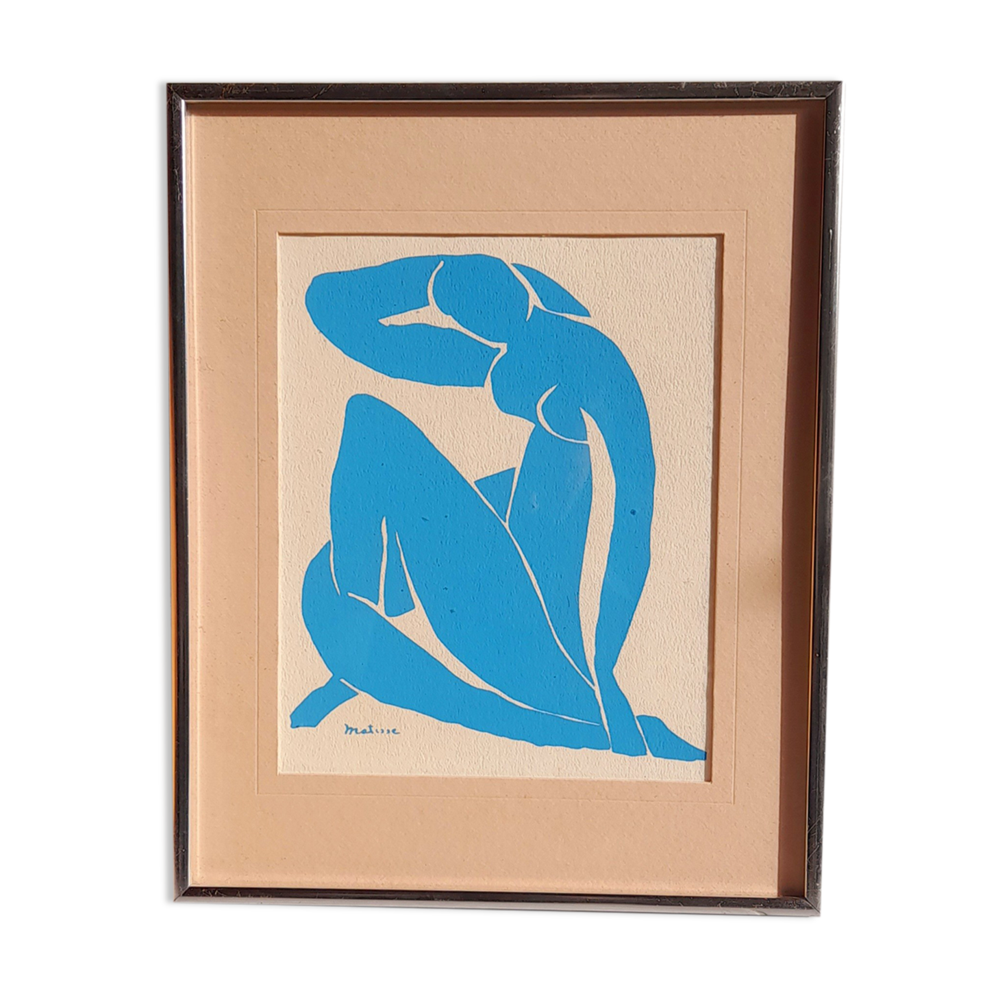 Matisse women's blue lithograph 1970