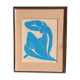 Matisse women's blue lithograph 1970