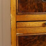 Vintage Chest of Drawers Burton Reproductions Burl Wood Veneer 116cm