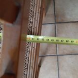 Piano bench end of empire style cane bed