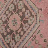 Vintage Turkish Oushak Rug Handwoven 79x664 cm