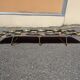 Folding chaise longue cous camp bed with flowers vintage brand Castel Joyeux