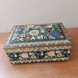 Vintage painted metal box