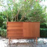 Row in vintage teak