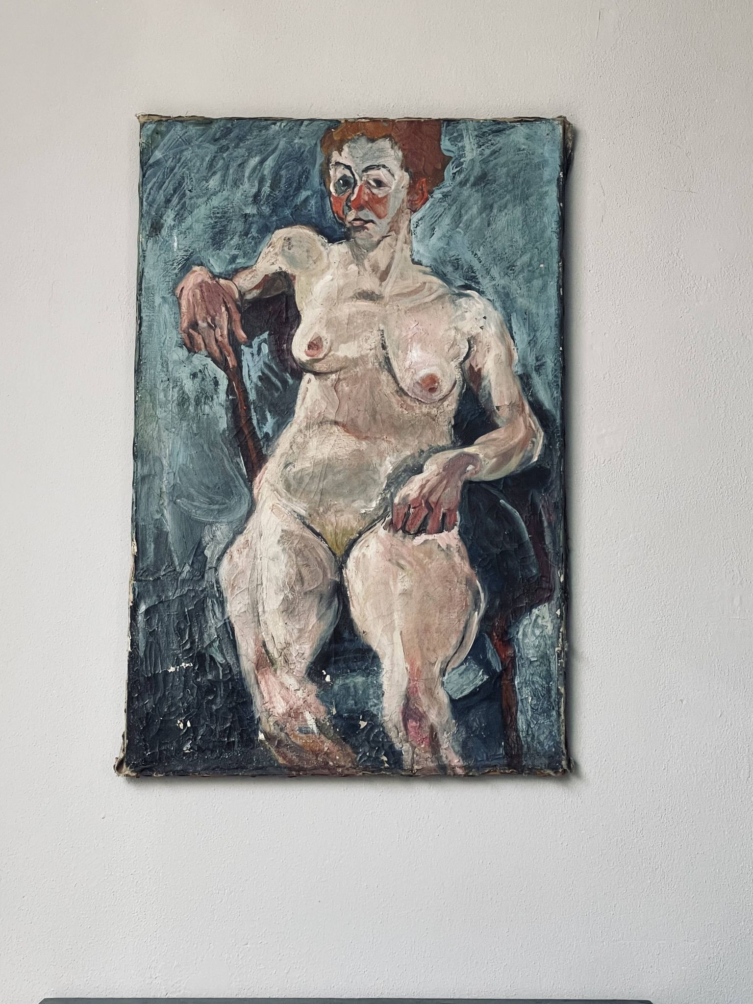 Huile sur toile, Femme française