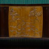 Vittorio Dassi Mid-Century Modern Italian Cabinet Bar, 1950s