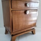 60s designer wooden bedside table