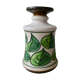 Ceramic vase, vegetable decoration, Strehla GDR, 60s