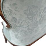 Mint blue vintage baroque canapé