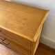 Scandinavian 4-drawer commode with vintage compass legs