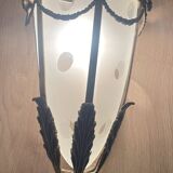 Bronze and polished glass suspension circa 1900