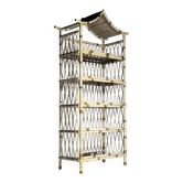 Bamboo cabinet Asian style 1980