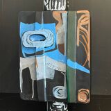 Painted Ceramic Sculpture by Olisch