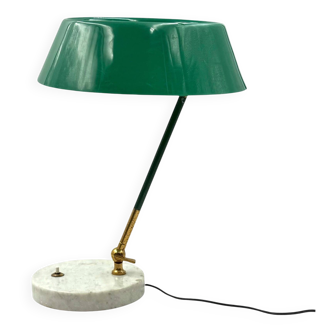 Mid-century green table lamp, Stilux Milano Italy, 1960s