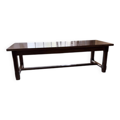 Table de ferme campagne noyer massif XL 250cm