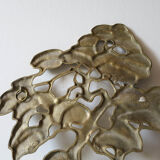 Brass wall sculpture