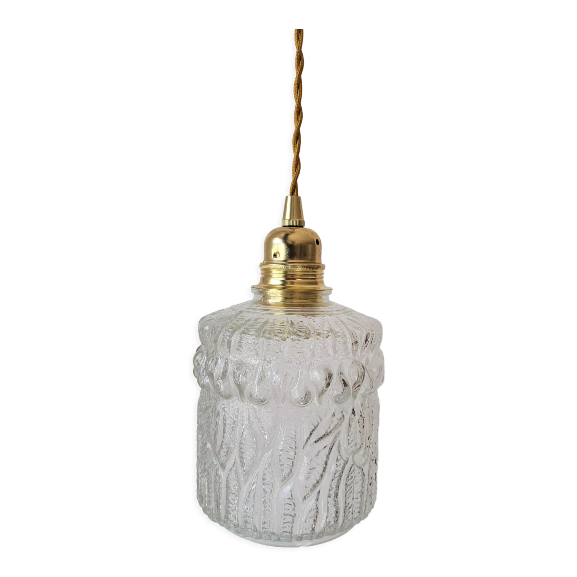 Suspension in scrambled molded glass