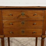 Small Living Room Table in Cherry and Walnut, Louis XVI Period – Late 18th Century