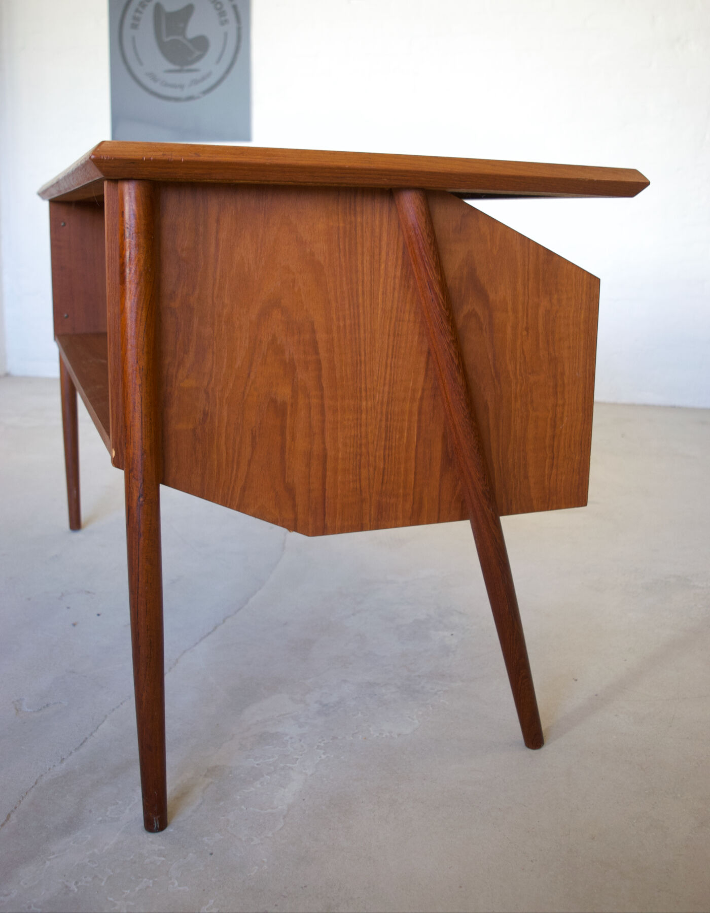 Danish Teak Desk By Gunner Nielsen for Tibergaard