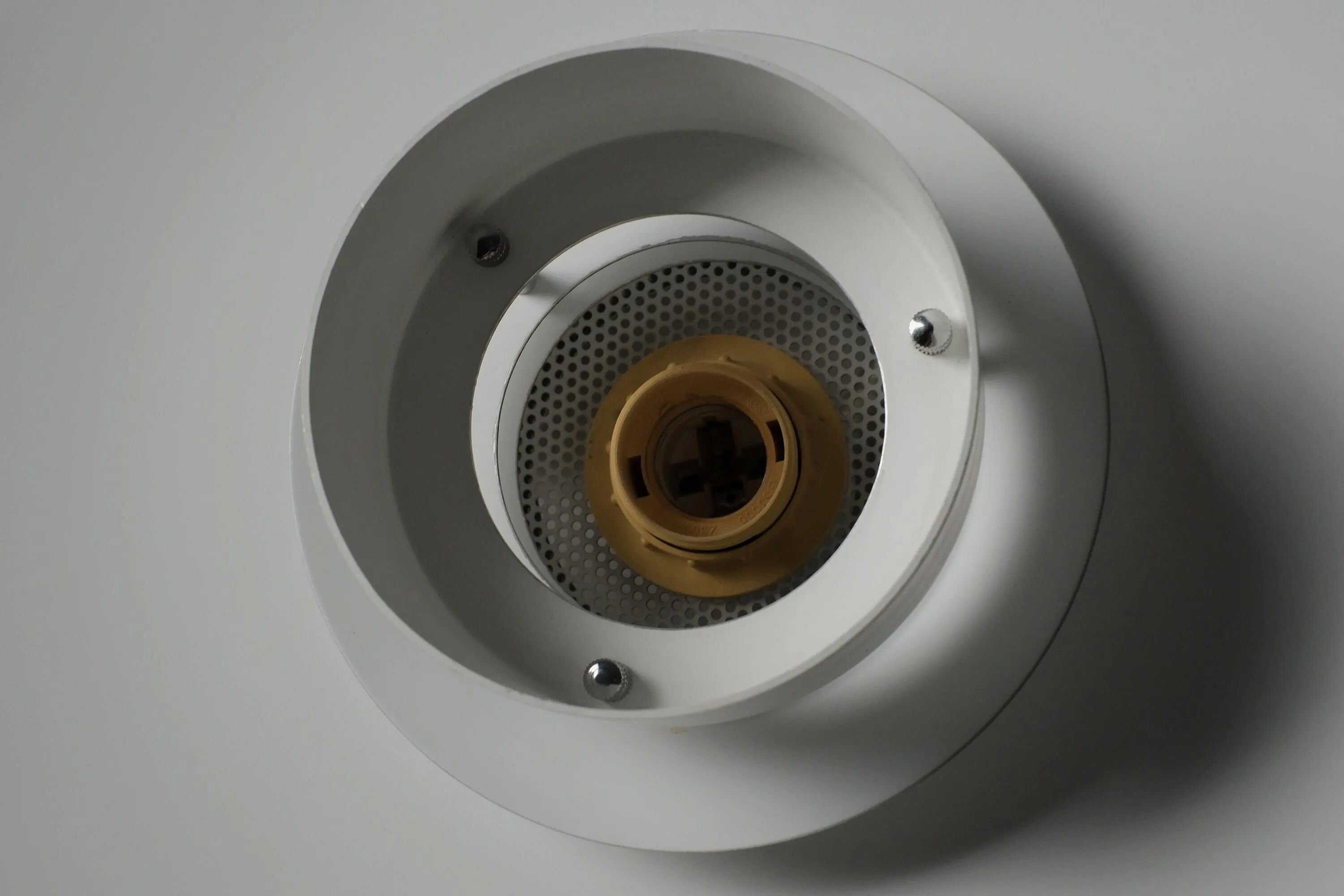 Markslöjd Multi-Layered Pendant Lamp, White Lacquered, 1990s Scandinavian Modern Lighting, Sweden