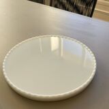 Plat en verre de lait vintage