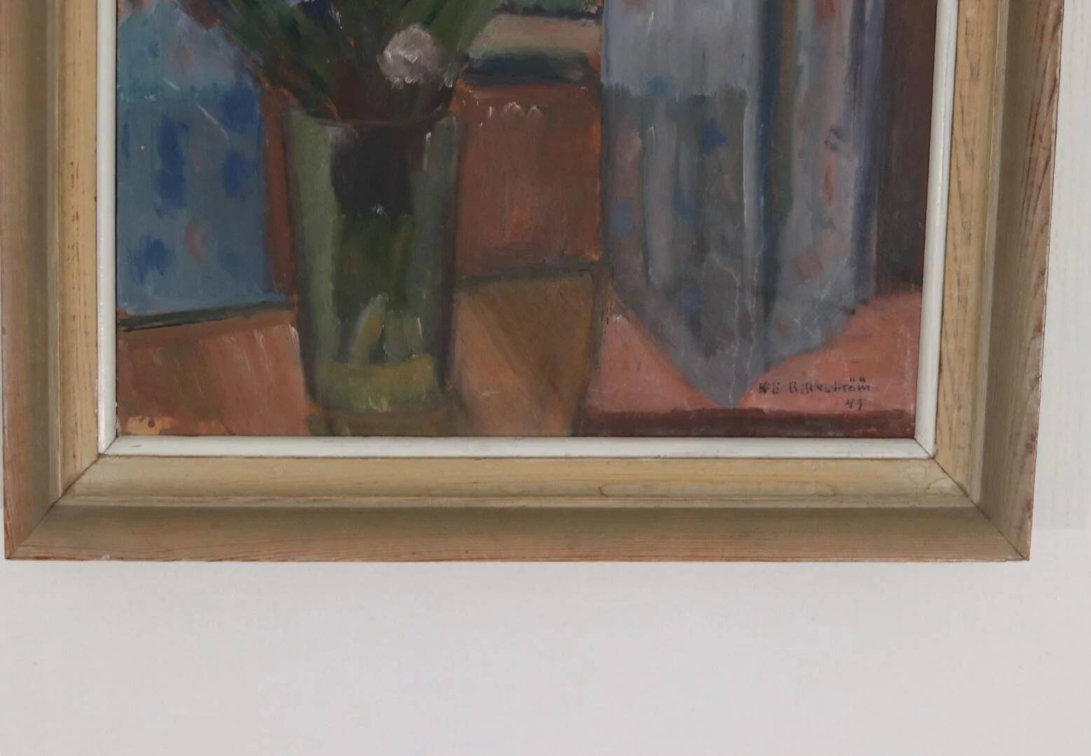 Original Swedish Oil on Panel – “Muted Scene” by Karl Erik Billeström